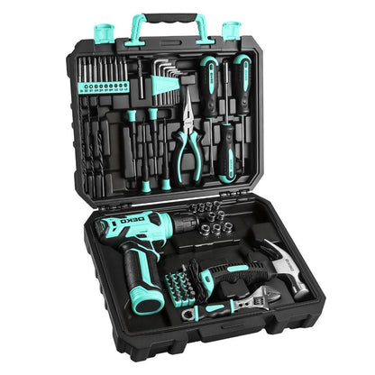 Cordless Drill Tool Kit 119/151PCS, 8V/12V Electric Power Drill Set with Screwdriver, Hammer, Wrench