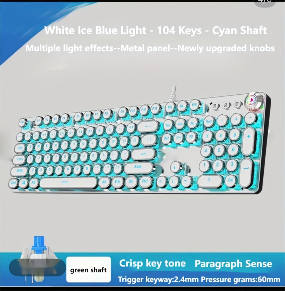 Hot-Swappable Mechanical Keyboard and Mouse Combo 34 Lighting Effects True Mechanical Blue for an Everyday Personal Care Routine