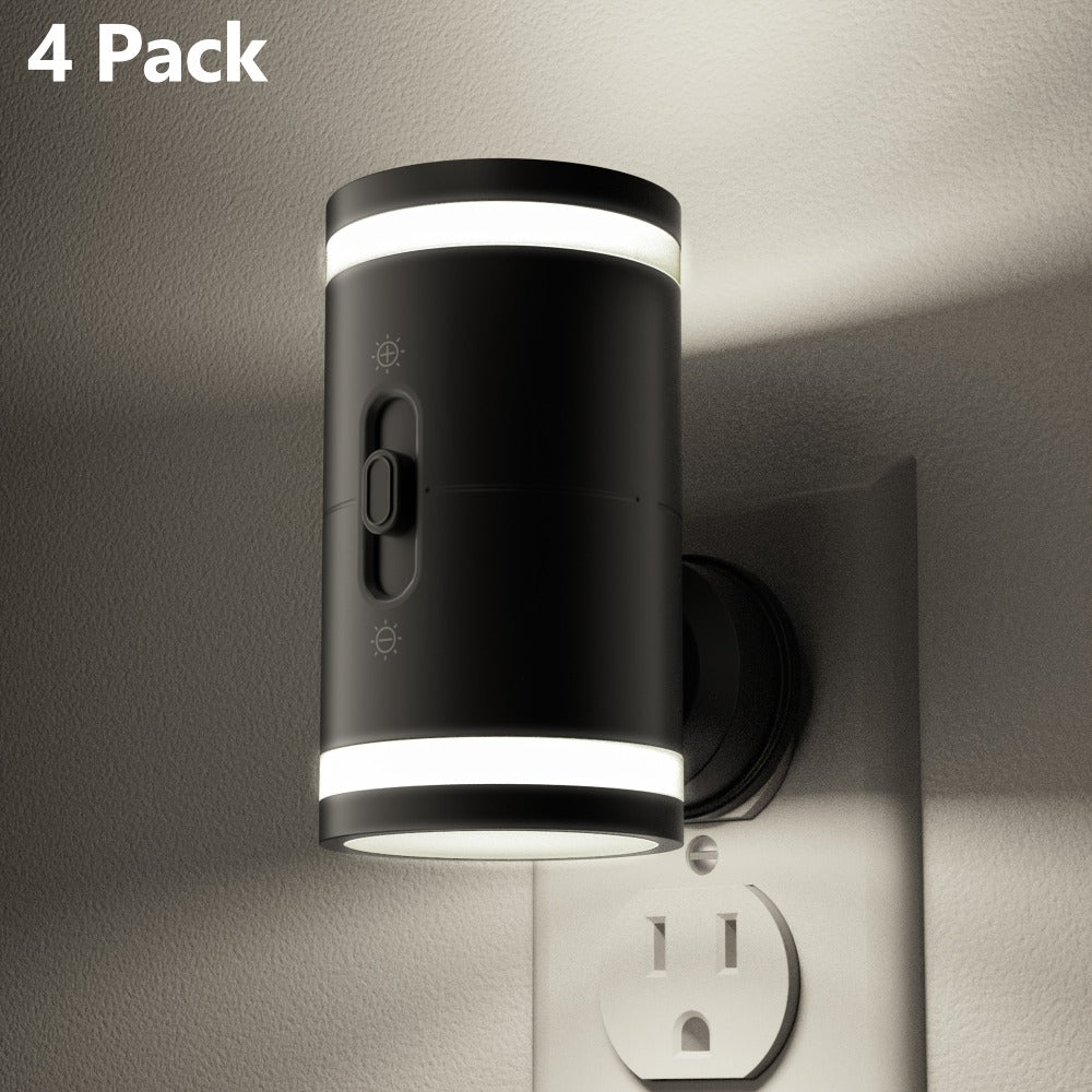 LED Night Light Plug In Dusk to Dawn Sensor, 5-120LM Adjustable Brightness, 3 Color Temperatures