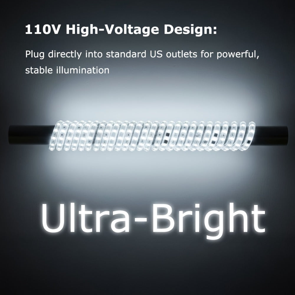 LED Strip Lights 110V AC for Home Cooking, Dining and Outdoor Meals, with the Listed Configuration