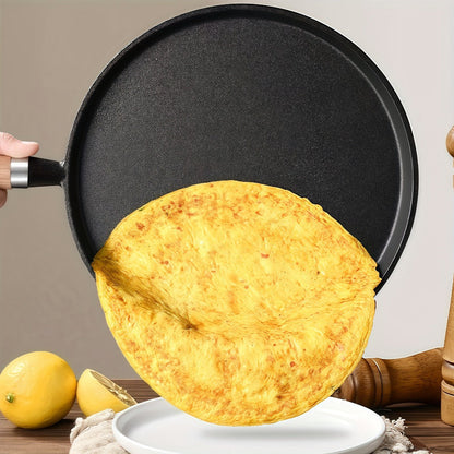 Cast Iron Skillet Non-stick Flat Pan 8.27/9.45/10.63 Inch for Pancakes Eggs & Crepes for Home Cooking, Dining and Outdoor Meals