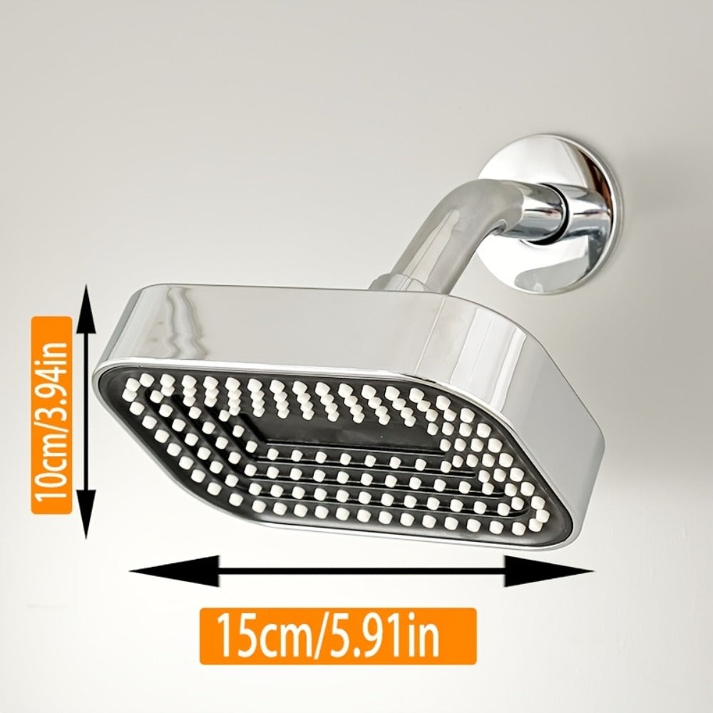 2-in-1 High Pressure Handheld Shower Head Set with Rain Showerhead, Long Hose T-Valve ABS Wall Mount Bathroom Upgrade
