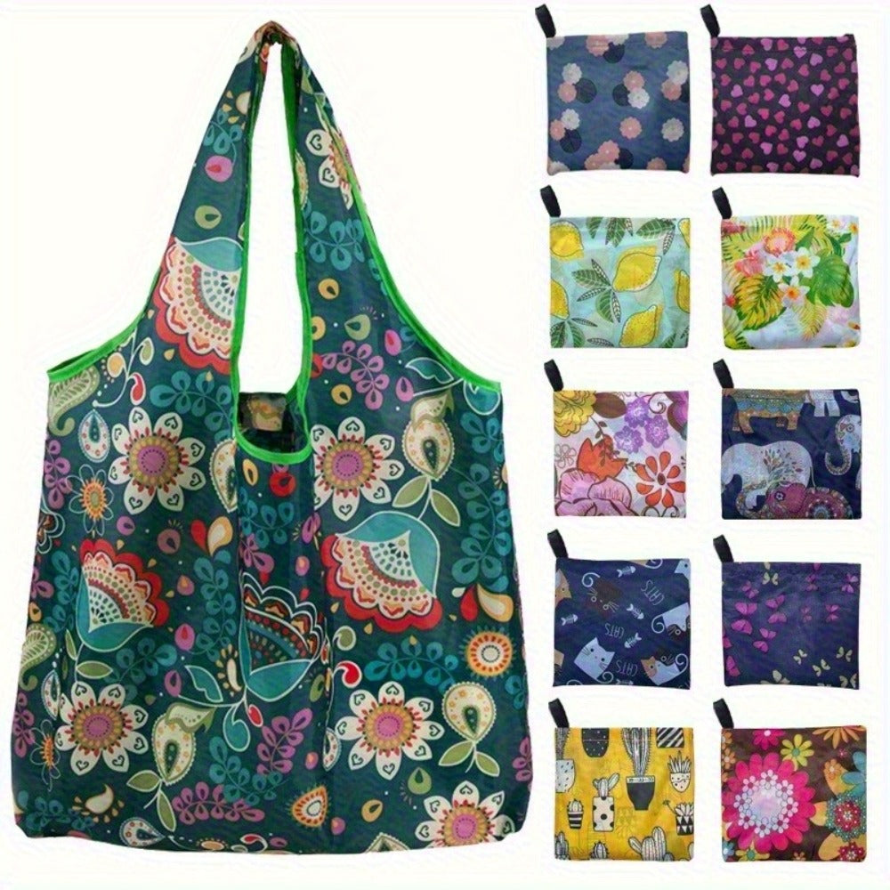 Reusable Shopping Bags Extra Large Set of 8 | 50 lb Foldable Zipper Tote Bags | Non-Woven Leak-Proof Machine Washable | Grocery Beach Picnic