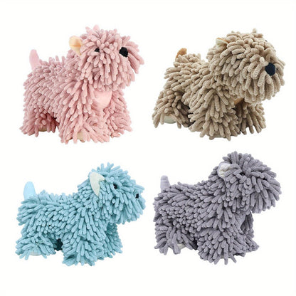 Microfiber Kitchen Towels Super Absorbent Cute Puppy Cartoon Design Dish Towels for Kitchen Bathroom Hand Towel Knit Fabric Quick Dry Blue