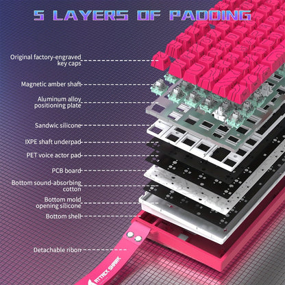 Hall Effect Mechanical Gaming Keyboard Attack Shark R82HE 80%, 0.005mm Rapid Trigger, 8000Hz Polling Rate