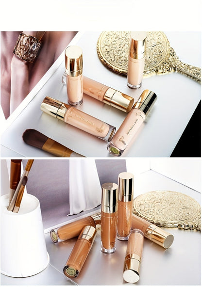 Under Eye Concealer 2PCS Set – Dark Circles & Wrinkle Coverage Waterproof Long-Lasting Liquid Concealer Stick with Plant Squalane