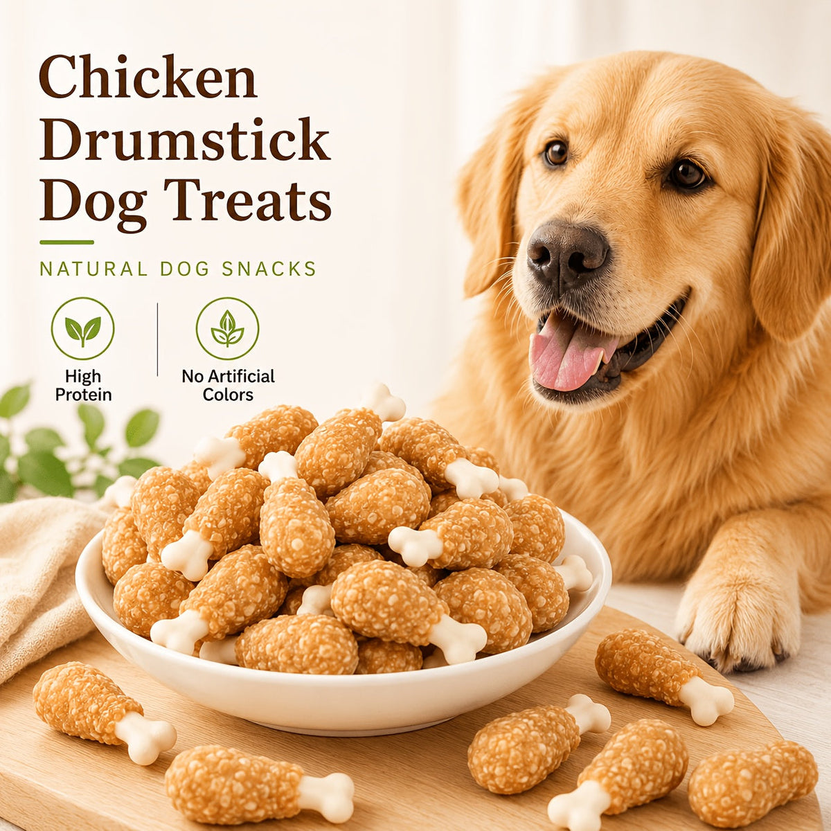 Dog Treats Chicken and Rice Dumbbell-Shaped Bites with Multipack and Two Flavor-Label Options