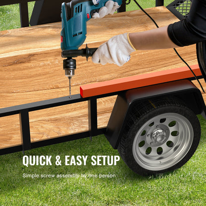 Trailer Tailgate Lift Assist – Max 180 lbs, Fits Open Utility Trailers, 10–24 Inch Side Rail, 4–6 ft Ramp Height