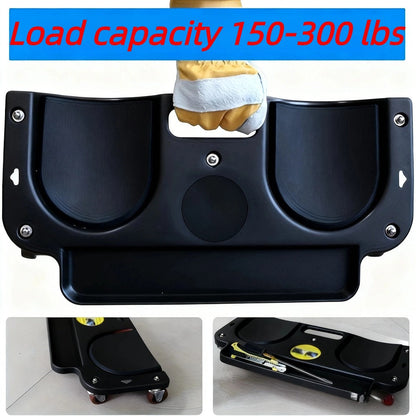 Rolling Knee Pad with Wheels & Built-In Tool Tray – Cushioned Kneeling Platform for Mechanics, Carpenters & Flooring Work