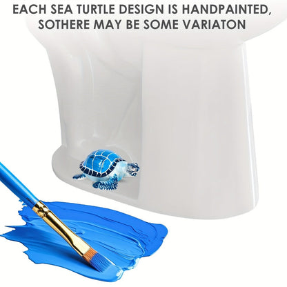 Decorative Toilet Bolt Covers Sea Turtle – 2pcs Cute Coastal Bathroom Decor Toilet Bolt Caps, Easy Install Fun Bathroom Accessories