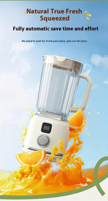 USB Rechargeable Portable Juicer Blender with Digital Display for Smoothies & Shakes, Home Office Travel