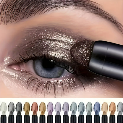 Fluorescent Eye Shadow Pen Set 8 or 16 Pcs, Shimmer Matte & Neon Gel Eyeliner Pencil Kit, for Makeup, Travel and Everyday Vanity Use