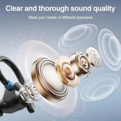 Wireless Earbuds Stereo In-Ear with LED Display Case, Touch Controls and Black, Blue or White Options