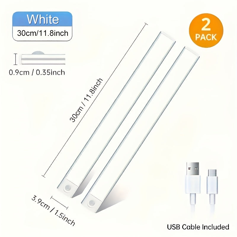 Motion Sensor Under Cabinet Lights 2 Pack for Home Cooking, Dining and Outdoor Meals, with the Listed Configuration