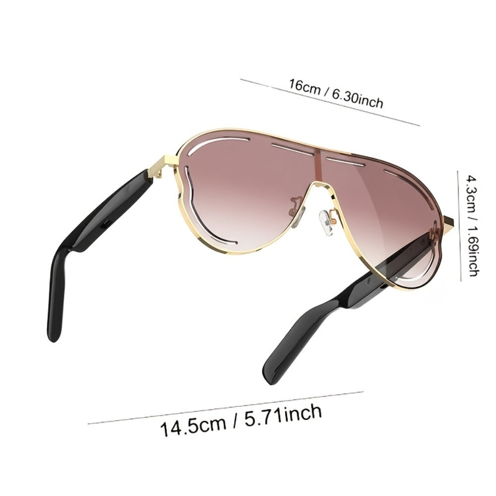 Stereo Smart Audio Glasses Touch Control Intelligent Noise Reduction Type-C Rechargeable for an Everyday Personal Care Routine