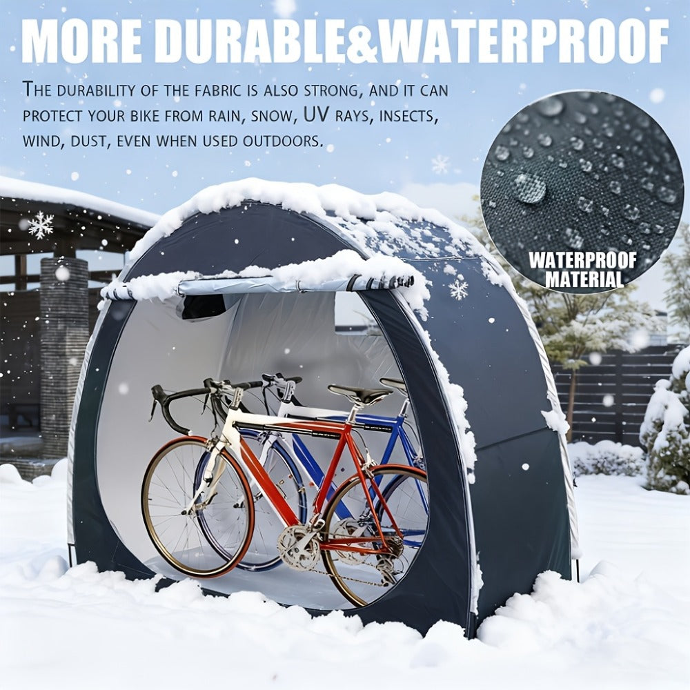 Bike Storage Shed Tent Outdoor Bicycle Cover Shelter 210D Oxford PU4000 for 2-3 Bikes Lawn Mower Garden Tool Storage