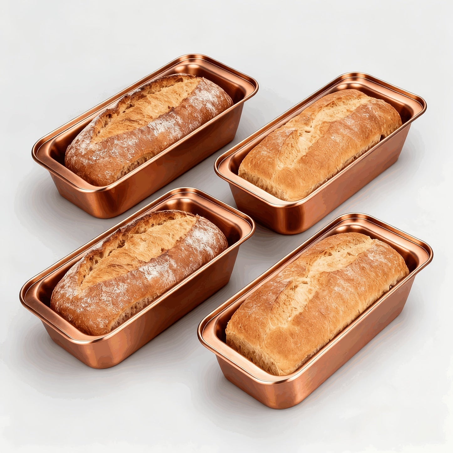 Nonstick Bakeware Pan Set, 8-Piece Carbon Steel Oven Baking Set with Cookie Sheet, 2 Round Cake Pans