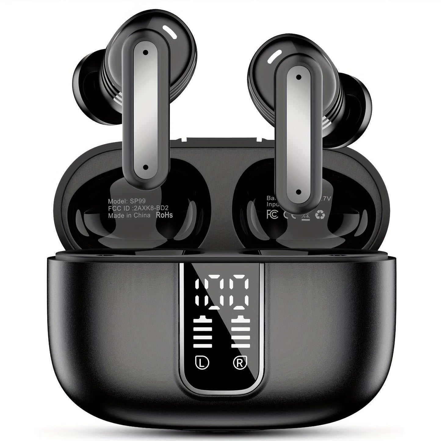 ENC Sports Wireless Earbuds ANKRIYUL Stereo Headphones Environmental Noise for Bedside Audio, Alarms and Room Entertainment