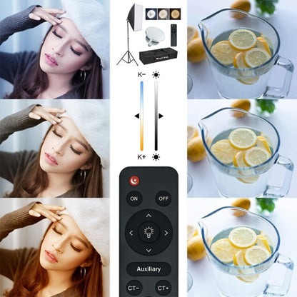 Softbox Photography Lighting Kit 2-Pack MOUNTDOG 19.7x27.5 Inch Continuous Lighting System 85W 5700K E27 LED Bulbs with Remote for Portrait