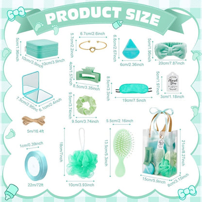 Party Favor Set for Women 74pcs, Wedding & Bridal Shower Gift Pack with Headbands, Bracelets, Jewelry Boxes