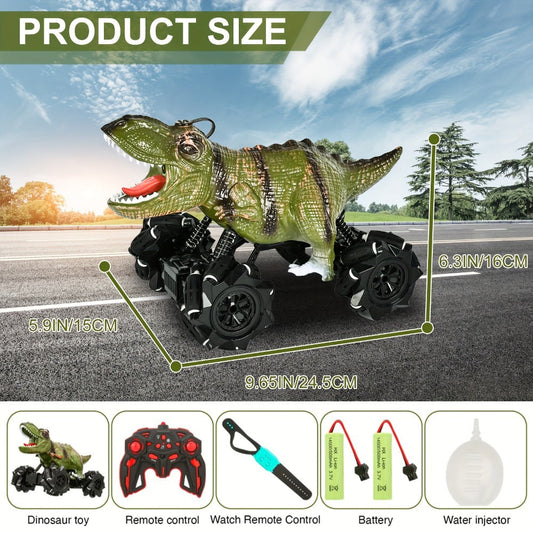 Monster Stunt RC Car with LED Lights Sound & Mist Spray – 360° Drift Remote Control Monster Truck, All-Terrain Indoor Outdoor Toy for Boys