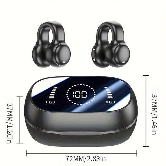 Open-Ear AI Translation Earbuds 144 Languages Real-Time Translator, Wireless Translator Headphones USB-C Charging