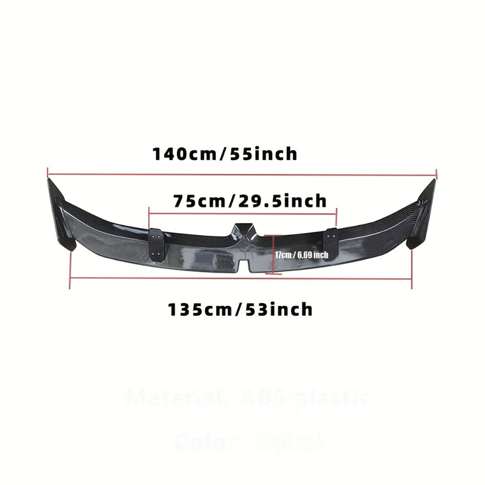 Universal Rear Spoiler Wing 54 Inch – ABS Pro Style Trunk Lid Spoiler, UV-Resistant, Fits Honda Toyota Subaru BMW Dodge Sedan Hatchback
