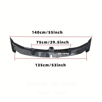 Universal Rear Spoiler Wing 54 Inch – ABS Pro Style Trunk Lid Spoiler, UV-Resistant, Fits Honda Toyota Subaru BMW Dodge Sedan Hatchback