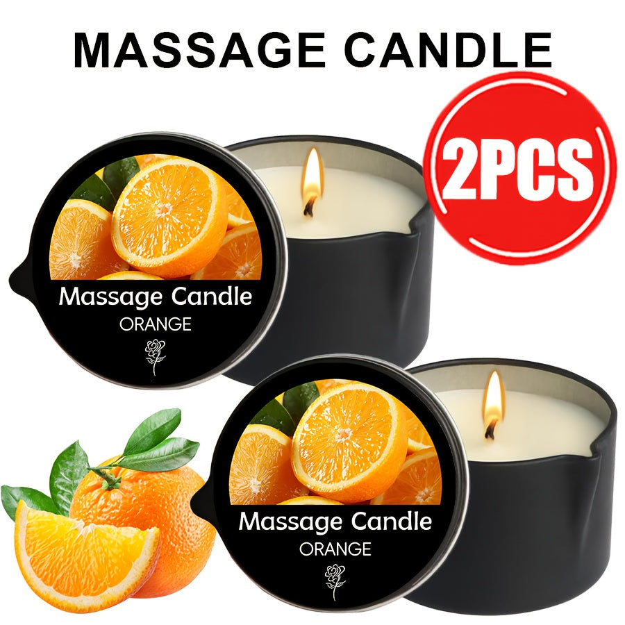 Scented Massage Candle 2-in-1 Soy Wax Essential Oil Body Lotion 20+ Scents 1pc 2pcs 6pcs Spa Nail Salon Pedicure Wedding Valentine Christmas