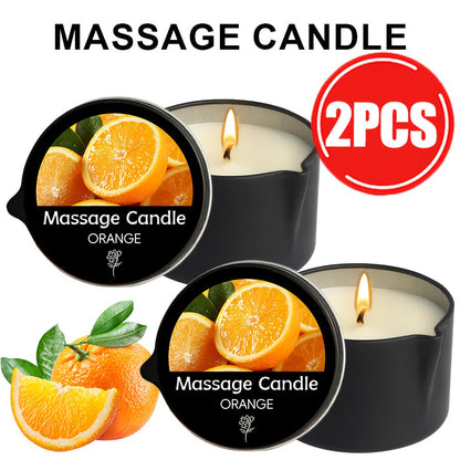 Scented Massage Candle 2-in-1 Soy Wax Essential Oil Body Lotion 20+ Scents 1pc 2pcs 6pcs Spa Nail Salon Pedicure Wedding Valentine Christmas