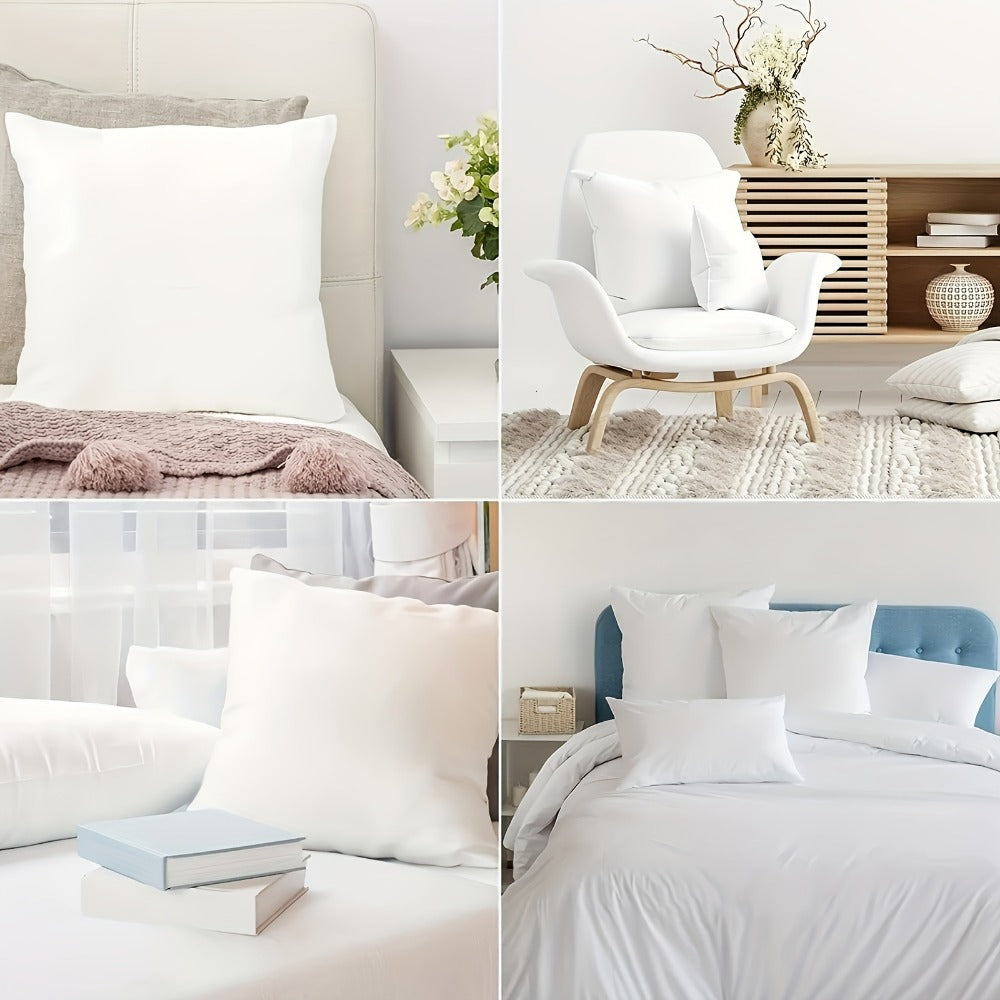 Outdoor Pillow Inserts 4/6 Pack, Soft or Waterproof Throw Pillow Forms for Sofa, Bed & Patio, 12x20-20x20 Inch