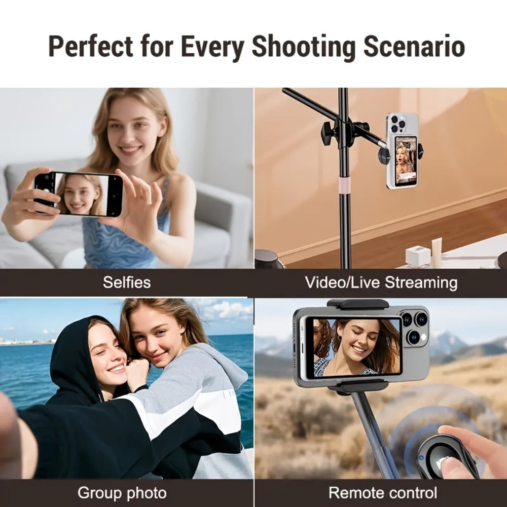 Magnetic Selfie Monitor Screen for Vlogging & Live Streaming, Rear-Facing Main Camera Display for iPhone & Android