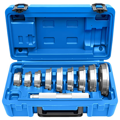 Bearing Press Kit 10-Piece – Bearing Race & Seal Bushing Driver Installation Set with 9 Double-Sided Adapters for Automotive Bearing
