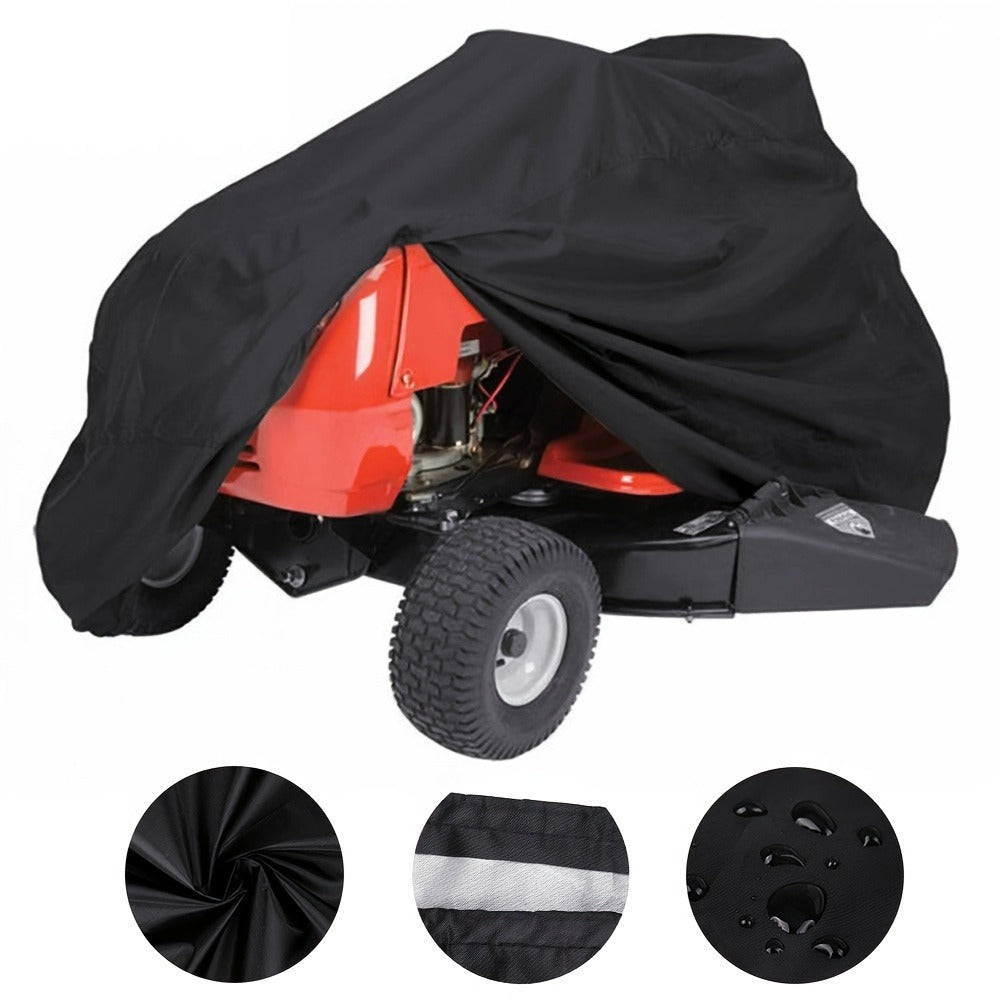 Riding Lawn Mower Cover 54"x30"x36" – 210D Heavy Duty Waterproof Oxford Fabric Tractor Cover with Drawstring | UV