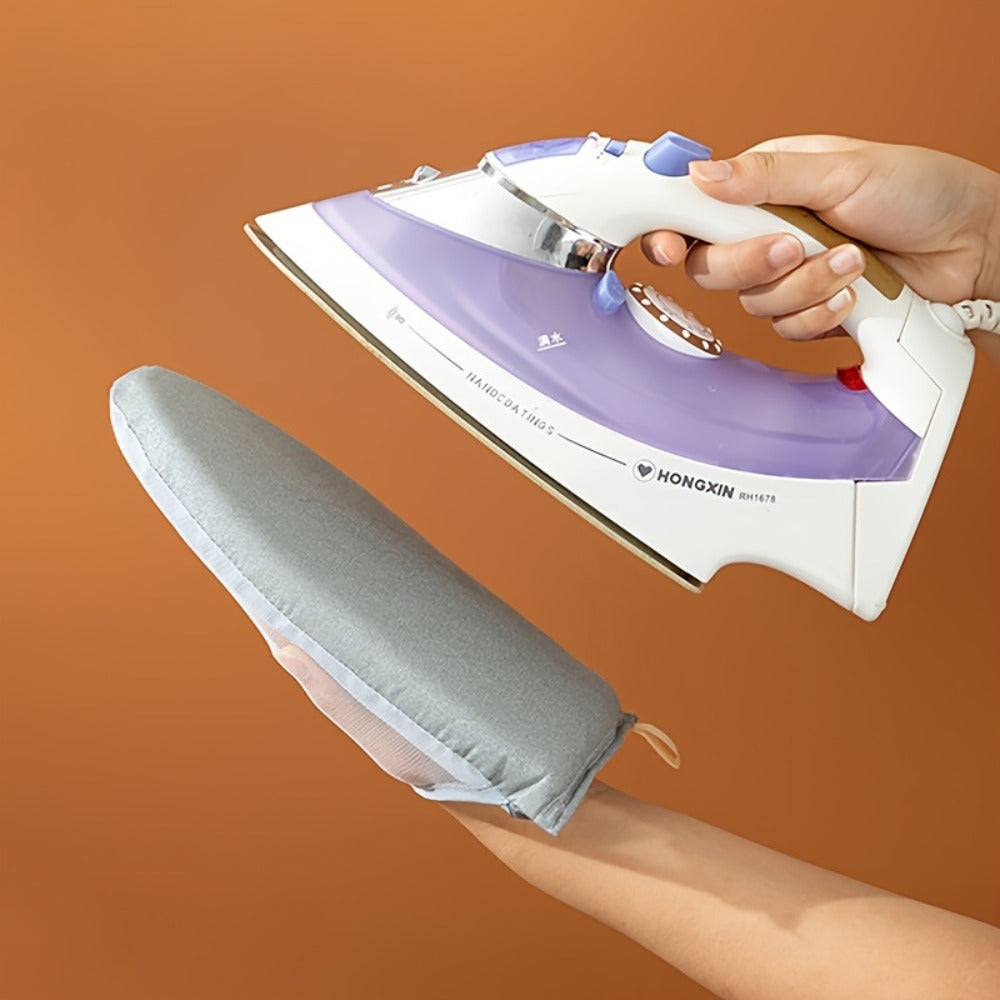 Portable Foldable Ironing Board with Hanging Plate Ironing Gloves Cleaning Rod Sturdy Frame Non-Slip Surface Space-Saving for Travel