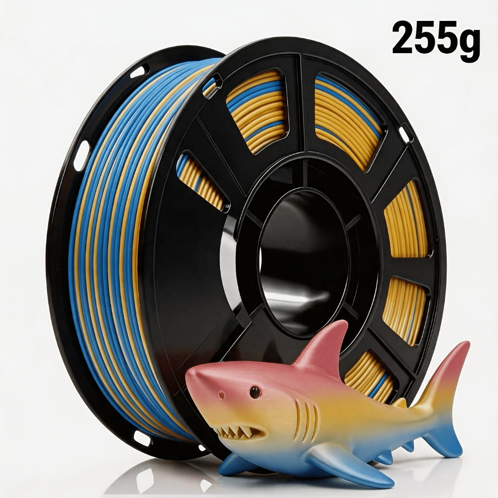 Rainbow PLA Filament 1.75mm Single Dual Triple Color Vacuum Packed, Neatly Wound High Precision ±0.02mm Smooth Printing