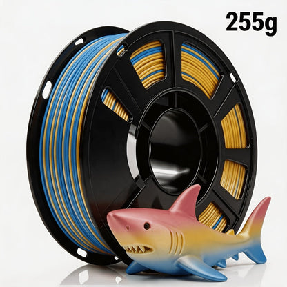 Rainbow PLA Filament 1.75mm Single Dual Triple Color Vacuum Packed, Neatly Wound High Precision ±0.02mm Smooth Printing