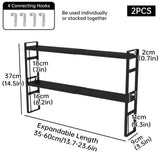 Black 13.7-23.6"L*3.5"W*14.5"H