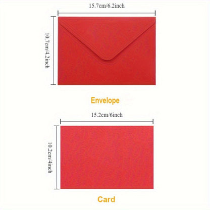 Blank Cards with Envelopes 4x6 Inch | 40 or 80 Sets Colorful Rainbow DIY Greeting Cards | Single Panel Holiday Christmas Birthday Note Cards