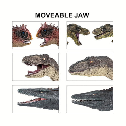 Jumbo Dinosaur Toys Set of 6, Realistic Large Dinosaur Figures for Kids, Dino World Playset for Boys & Girls Ages 3+