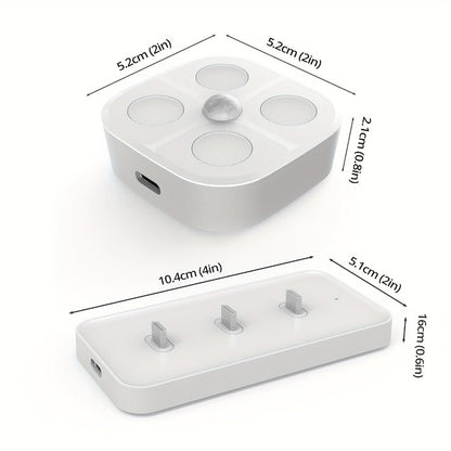 Puck Lights Rechargeable RGB with Charging Station - Motion Sensor Under Cabinet Lighting for Home Cooking, Dining and Outdoor Meals