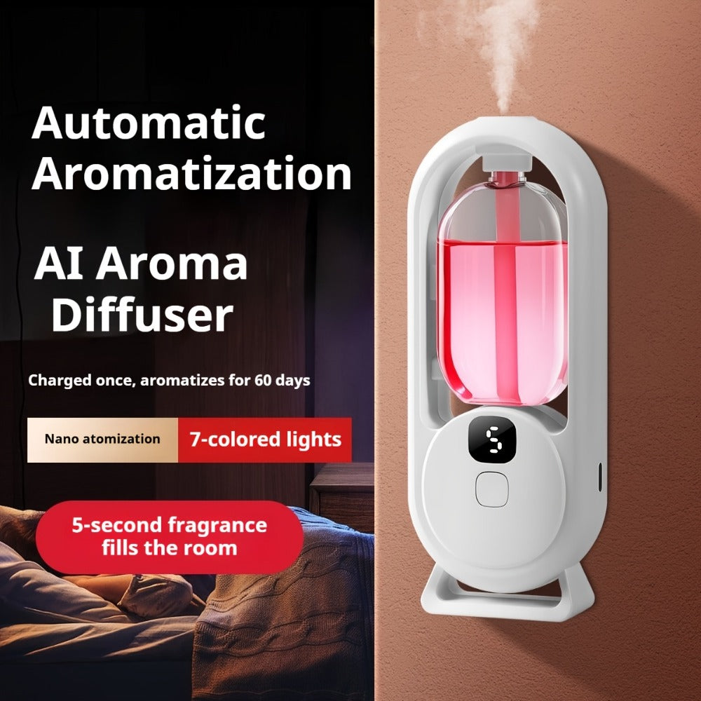 Aromatherapy Oil 4-Bottle Floral Set or Diffuser with 5-Oil Option, 4.06oz Bottles for Home Fragrance