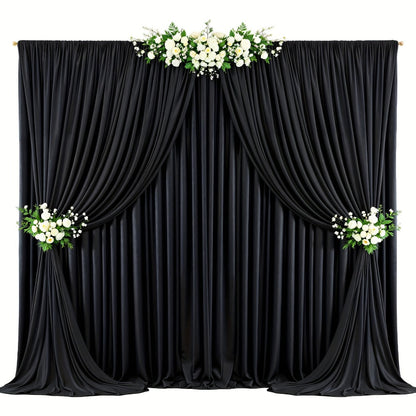 4-Pack 5x10ft Elegant Spandex Photography Backdrop | Wear-Resistant, Wrinkle-Free, Soft & Opaque Party Decoration Banners for Weddings