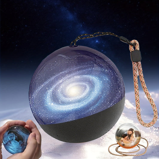 Crystal Ball Video Player Gift 2.7 Inch LED Light-Up Digital Sphere - Upload Your Own Videos & Photos