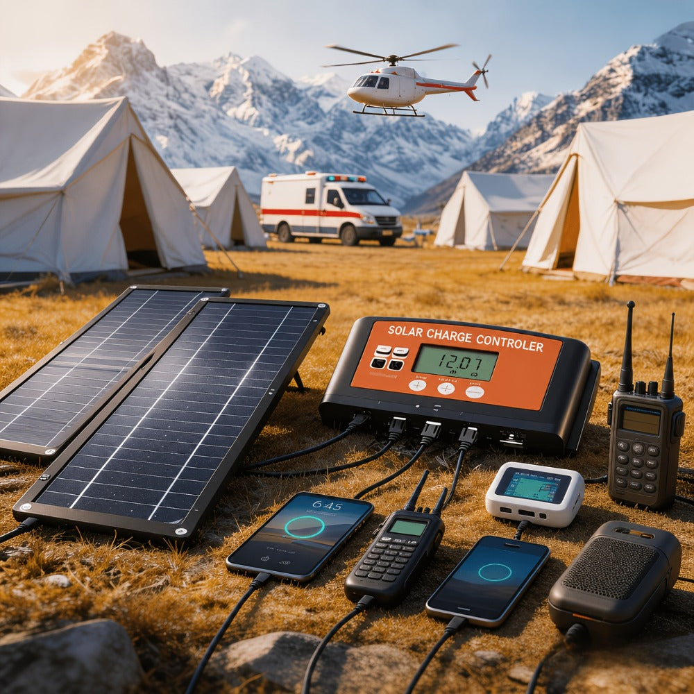 Monocrystalline Solar Panel Kit 18V with 100A Charge Controller – Portable High-Efficiency Solar Charger for RV, Camping