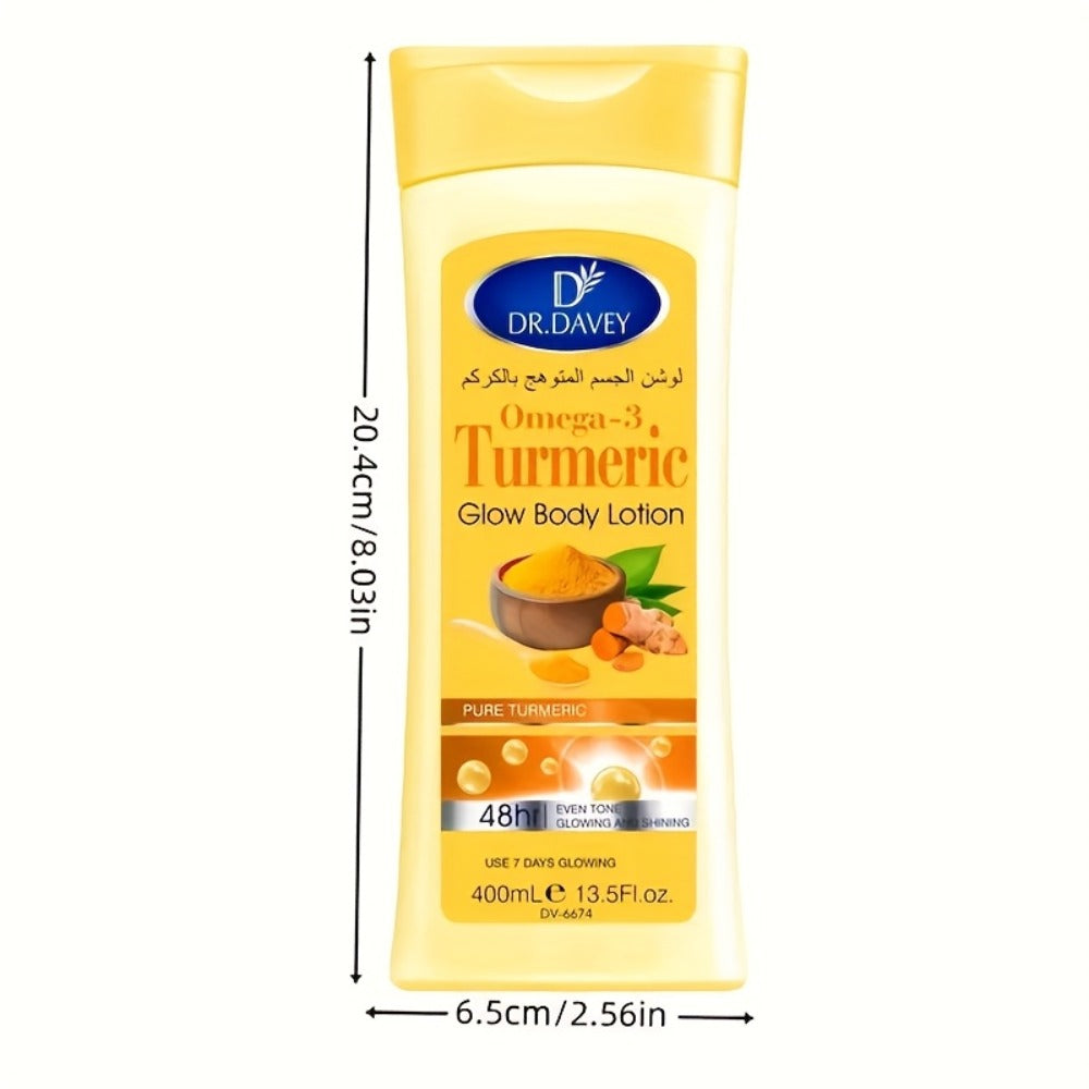 Turmeric Body Lotion 400g with an Alcohol Free Formula for Daily Full Body Moisture Care at Home