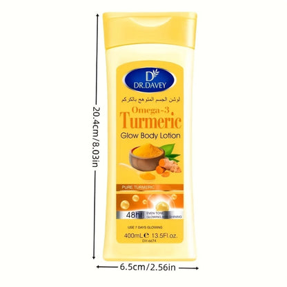 Turmeric Body Lotion 400g with an Alcohol Free Formula for Daily Full Body Moisture Care at Home