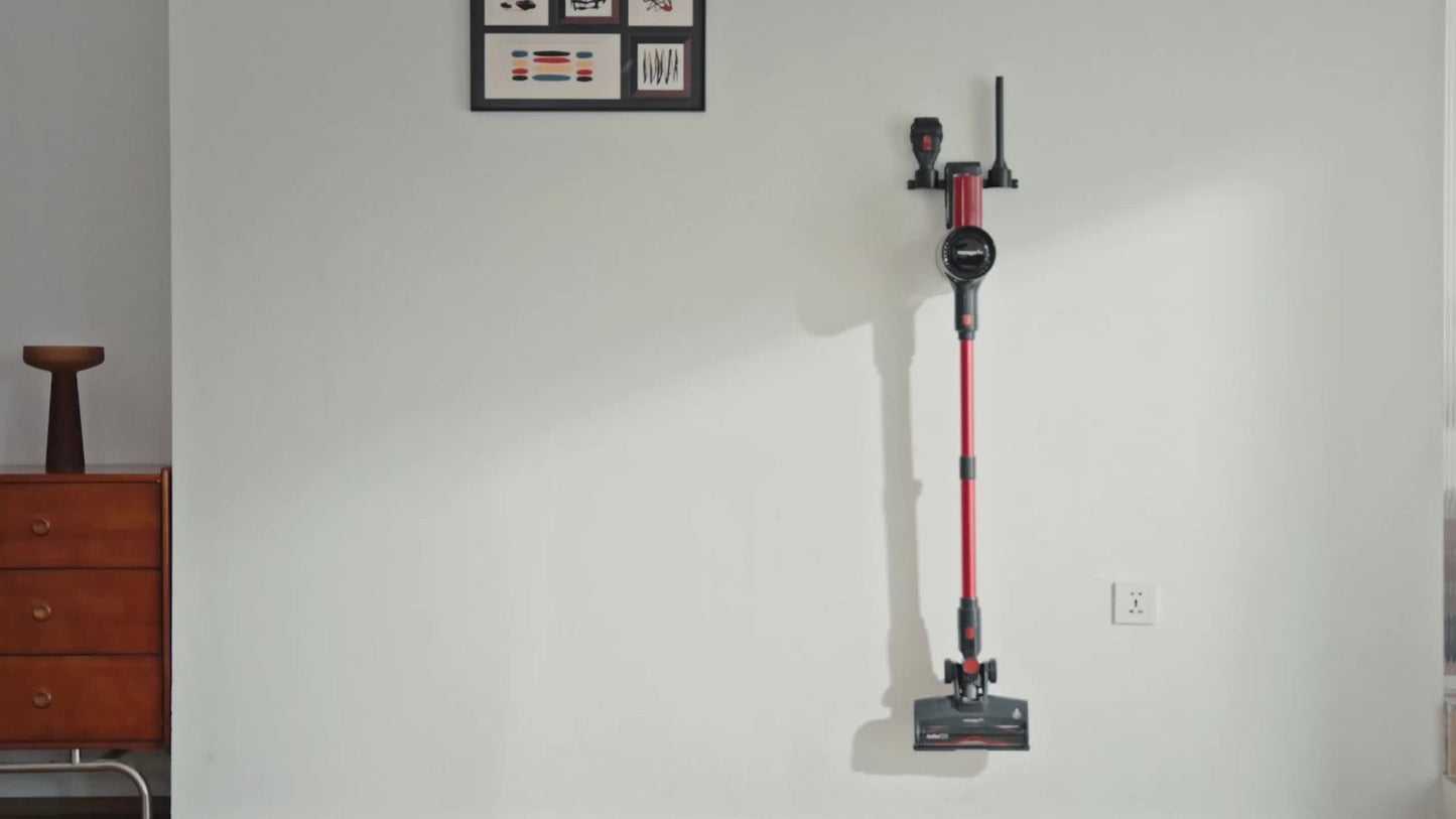 Cordless Vacuum Cleaner 46KPA Powerful Suction Detachable Battery Anti-Tangle V-Shaped Brush for Entryways, Bedrooms and Living Spaces