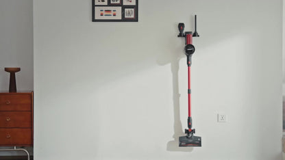 Cordless Vacuum Cleaner 46KPA Powerful Suction Detachable Battery Anti-Tangle V-Shaped Brush for Entryways, Bedrooms and Living Spaces