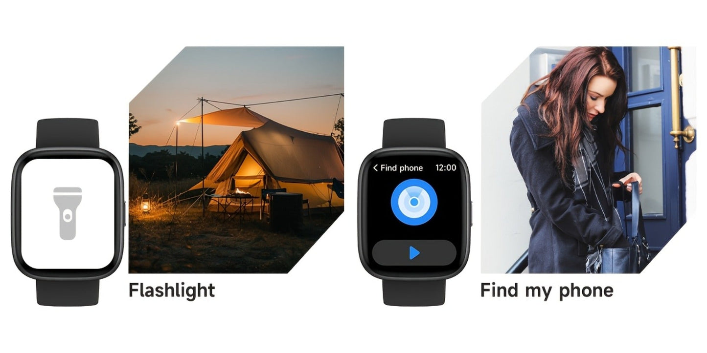 Smartwatch Alexa Built-in 1.83" HD – Wireless Calling, 100+ Sport Modes, Heart Rate, SpO2 and Sleep Readouts, Optional Woven